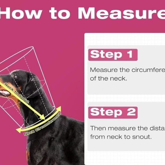 Kuoser dog cone,adjustable dog cone collar red size XL new - Picture 5 of 6